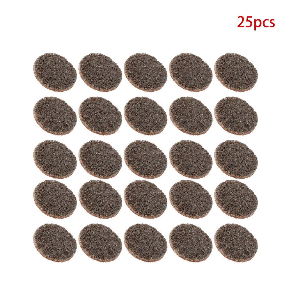 25 Pcs 2" Tan (Coarse) Prep Pad Discs Surface Conditioning Quick Change Discs