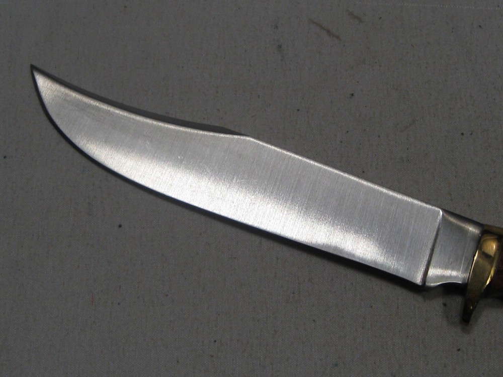 Custom Handmade Antler Handle Fixed Blade Knife w/ Sheath. #18