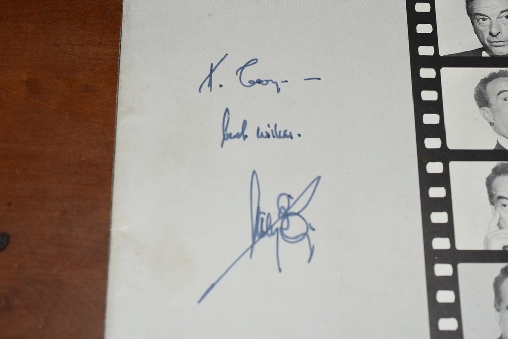 Rare 1965 VICTOR BORGE Signed Comedy In Music Program-PSA Authenticated