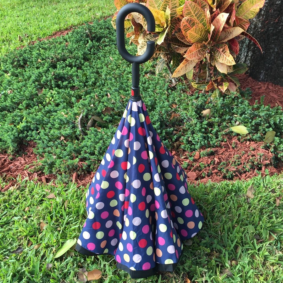 Reverse Opening Inverted Inside-Out/Upside Down/ C-Handle Umbrella Sale