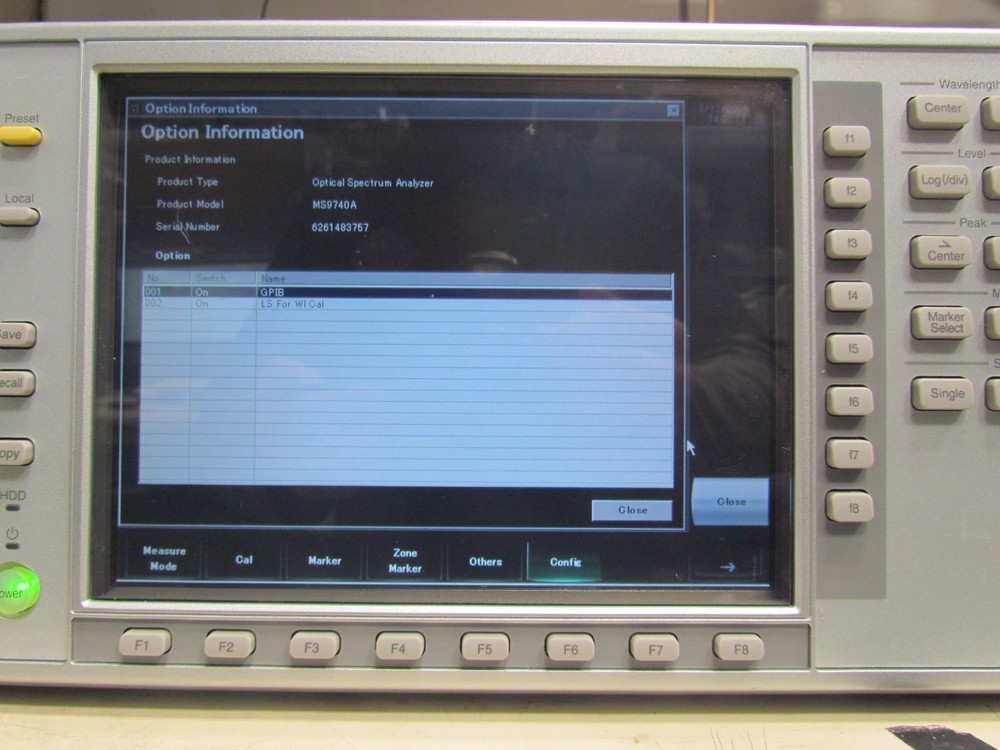 Anritsu MS9740A Optical Spectrum Analyzer