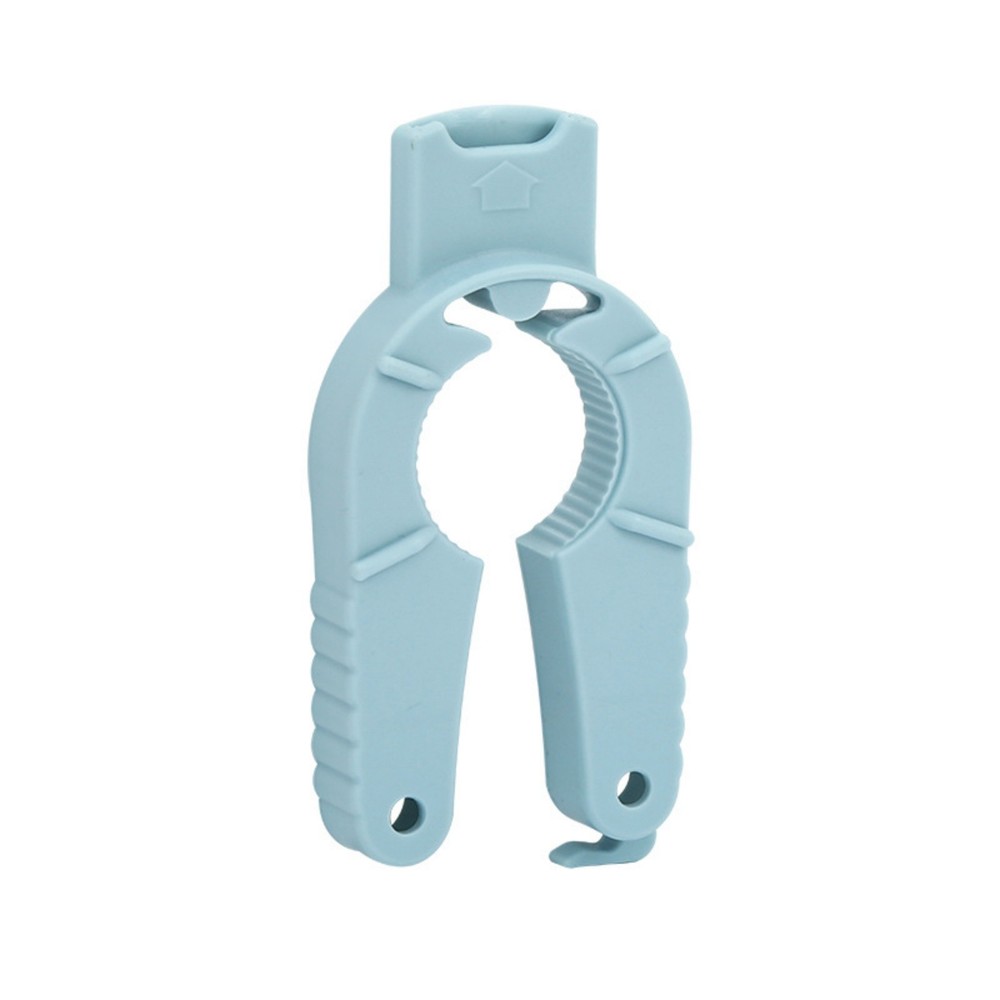 Water Bottle Opener Weak Hand Seniors Eldery Use Kitchen Tool Plastic (Blue)