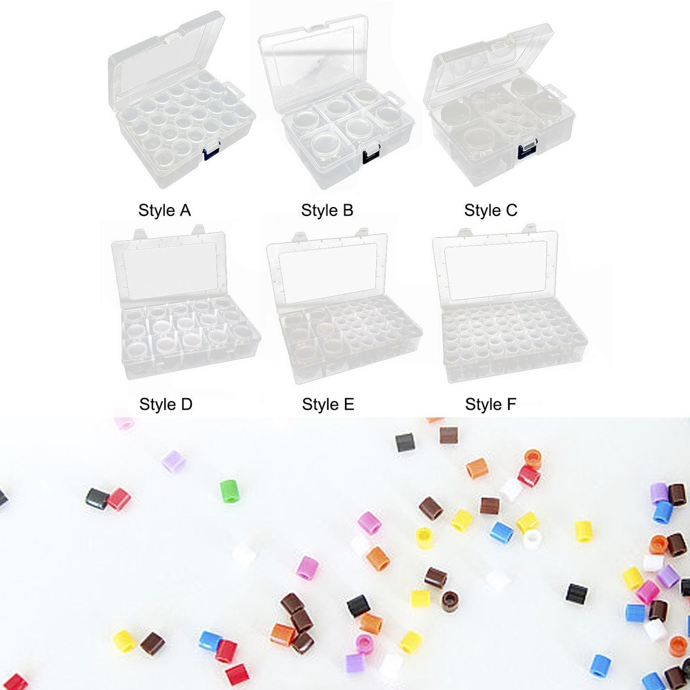 Bead Organizer Mini Clear Storage Cases Rectangle Multifunction Bead Storage