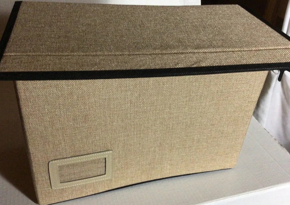 Comic Book Storage Boxes -2, Approx 150 Comics, Lrg-Collapsible Fabric Organizer