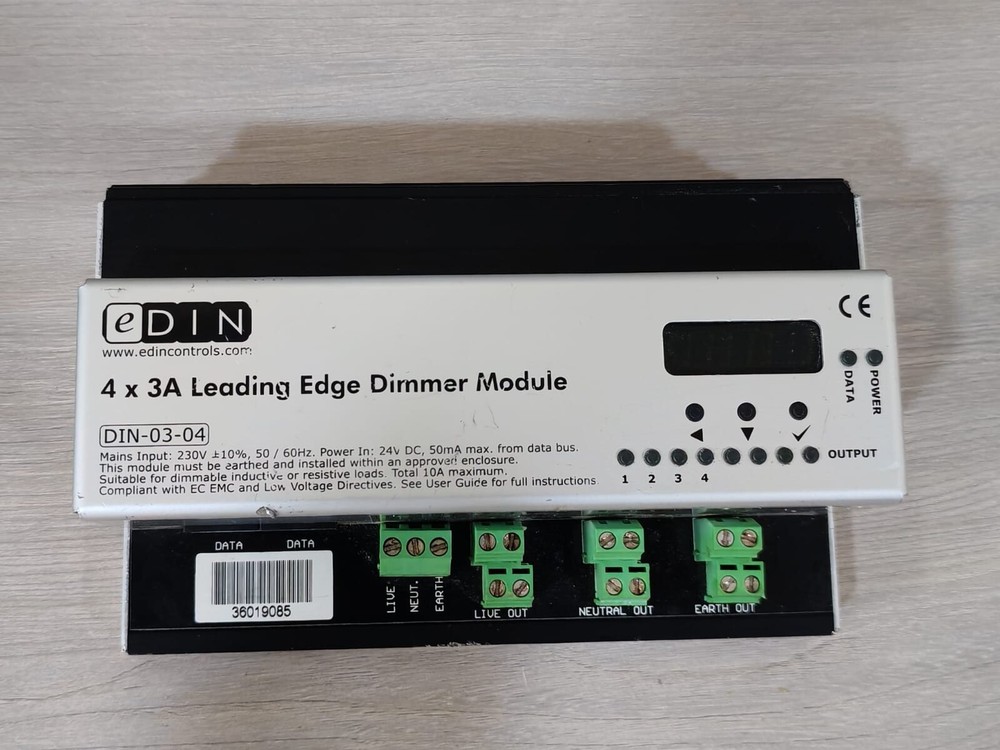 eDIN DIN-03-04 | 4 X 3A LEADING EDGE DIMMER MODULE