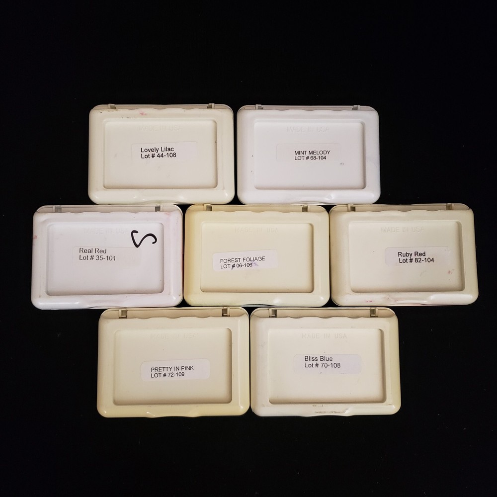 Lot 7 Stampin' Up Classic Old Style Assorted Ink Pads Bundle