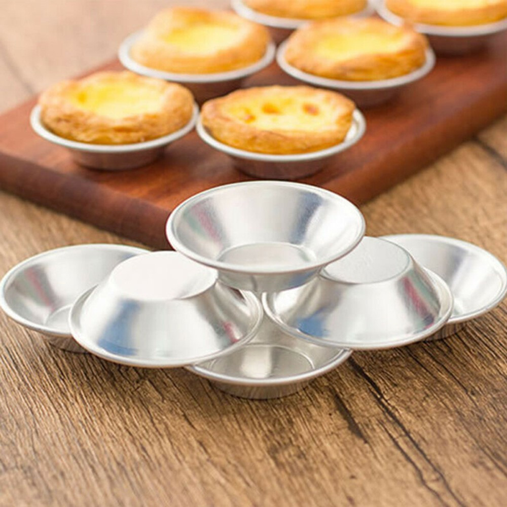 10 Pcs For Egg Tart For Mold Hot Baking Tools Cupcake Cake Cookie Pudding