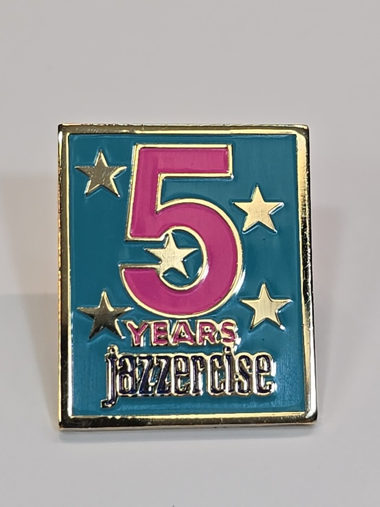 Jazzercise 5 Years Recognition Award Lapel Pin