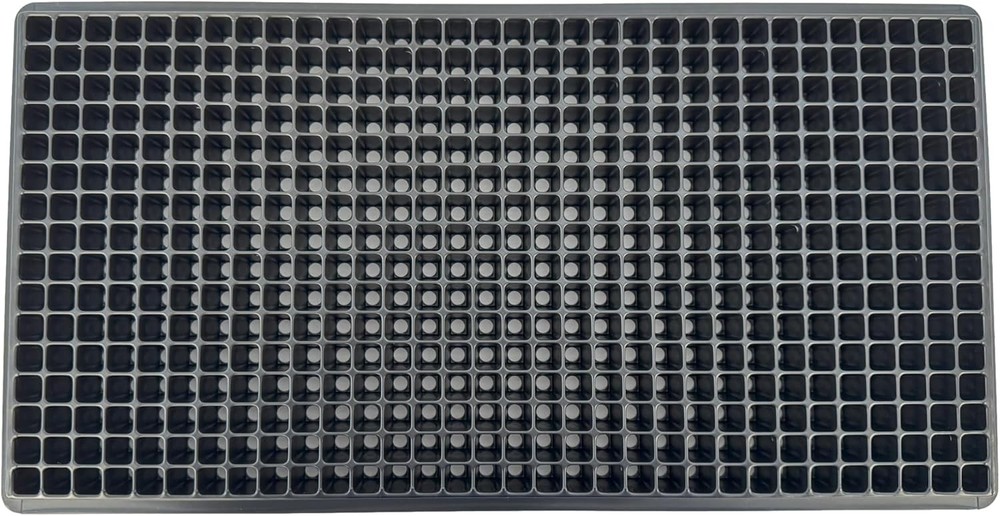 512 Cell Seedling Plastic Nursery Trays, 10 Pack, Thick Durable Germination P...