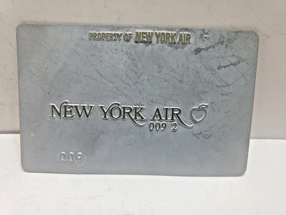 New York Air Ticket Validation Plate #11