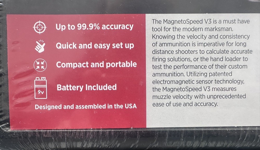 MagnetoSpeed V3 Ballistic Chronograph Barrel Mount. ( Msv3hc)