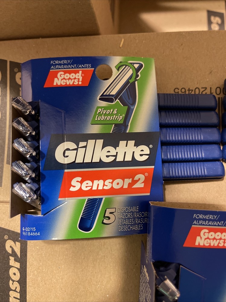 Gillette Sensor2 Pivot & Lubrastrip Men Disposable Razors 15 Total