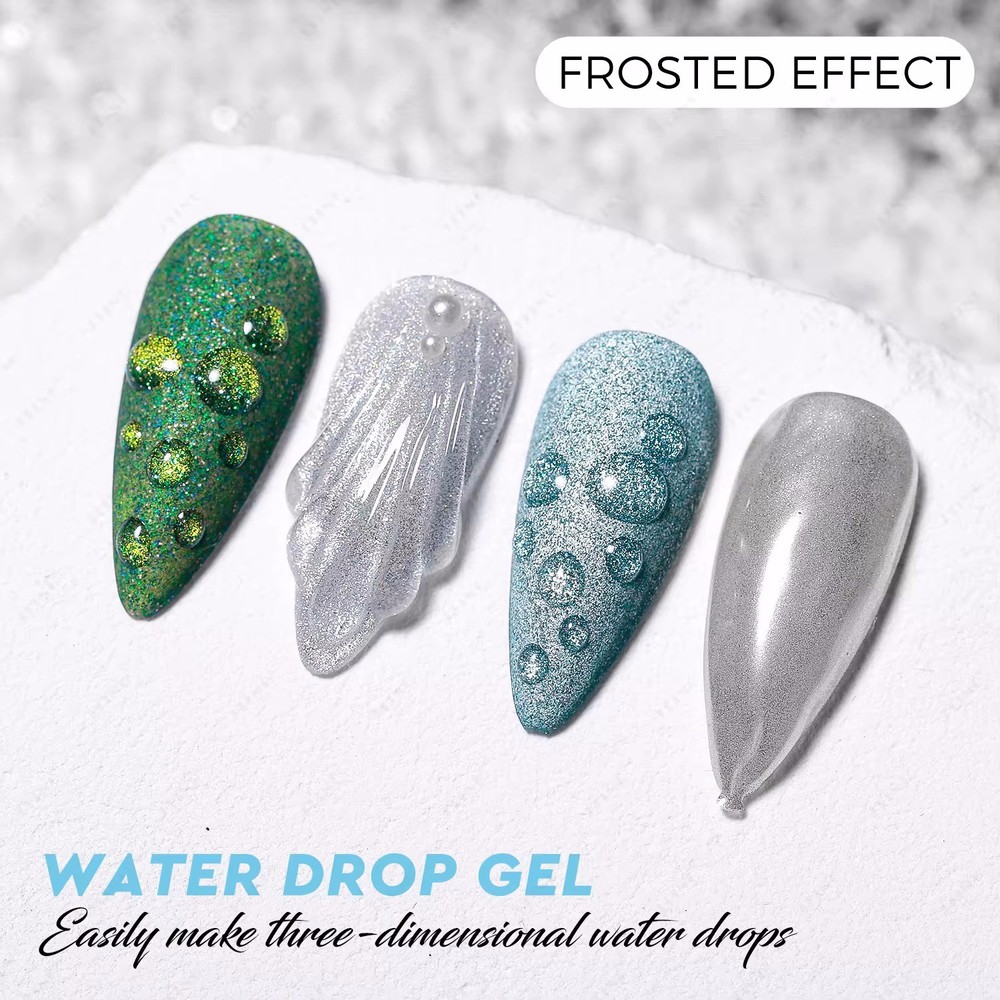 Miracle Sea Shell Water Drop 3D Art Gel - No Wipe Multi-Function Gel 15ml.
