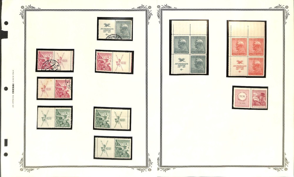 Czechoslovakia Stamp Collection, Specialized World War 2 Overprints & Label (CD)