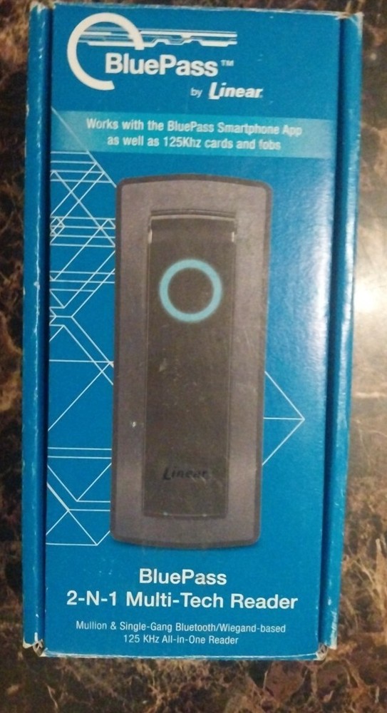 Linear 820-00001 2-N-1 BluePass Multi-Tech Access control Reader Bluetooth