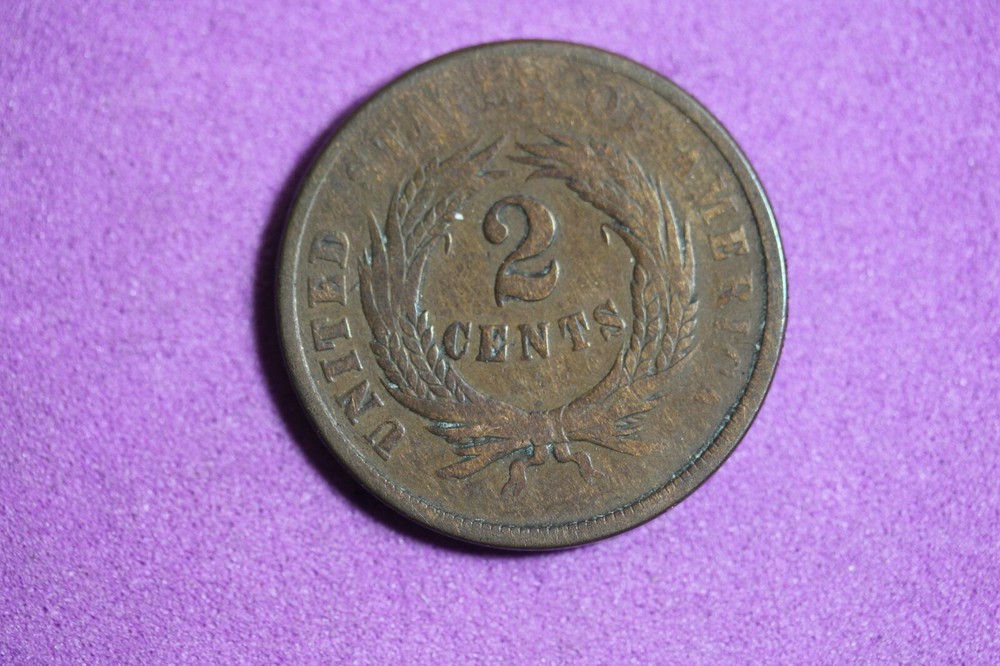 Estate Find 1864 - Shield Two Cents!!! #K9999