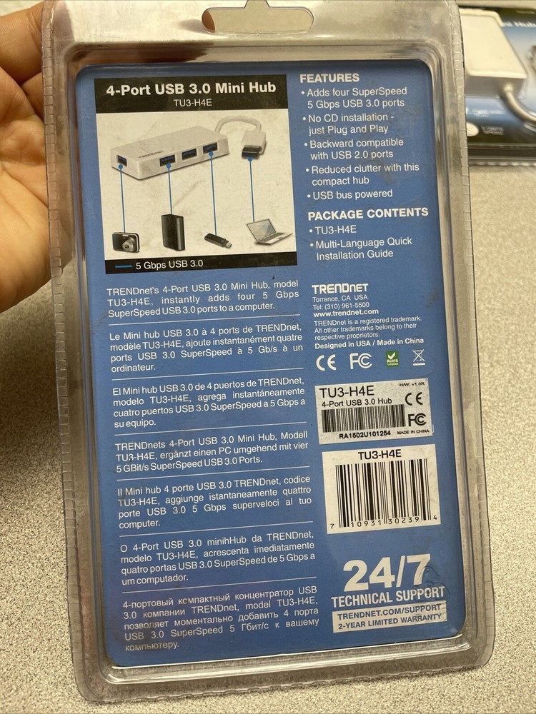 NEW TRENDnet 4-Port USB 3.0 Mini Hub