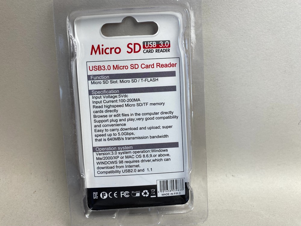 USB3.0 SD Card Reader for PC Micro SD Card to USB Adapter 5Gbps (5 pack)