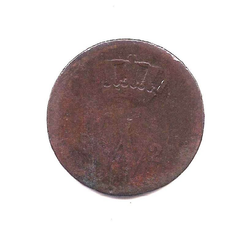 1821? Netherlands  Cent-- Honest Wear!!