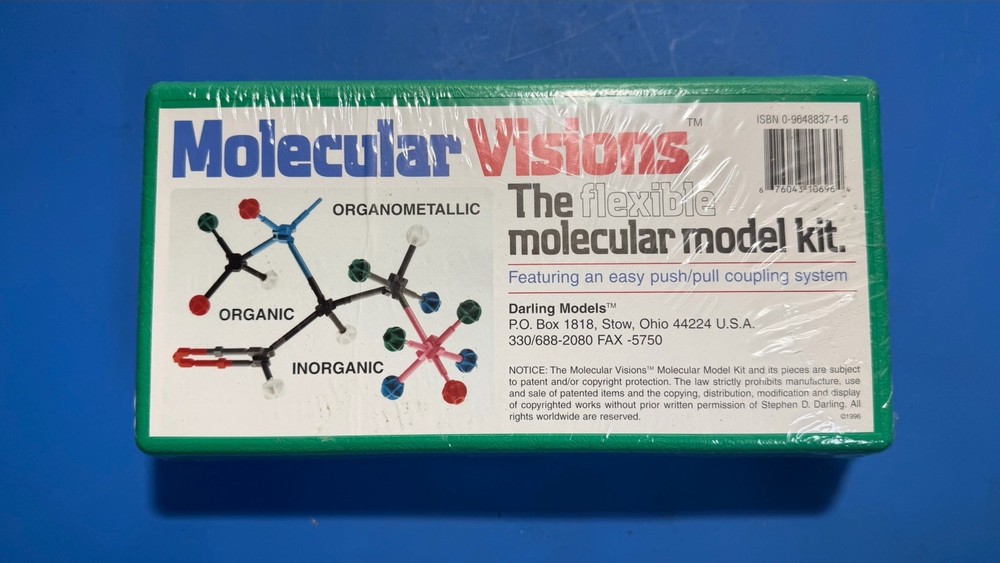 🧪 Molecular Visions Flexible Molecular Model Kit – Darling Models – NEW SEALED