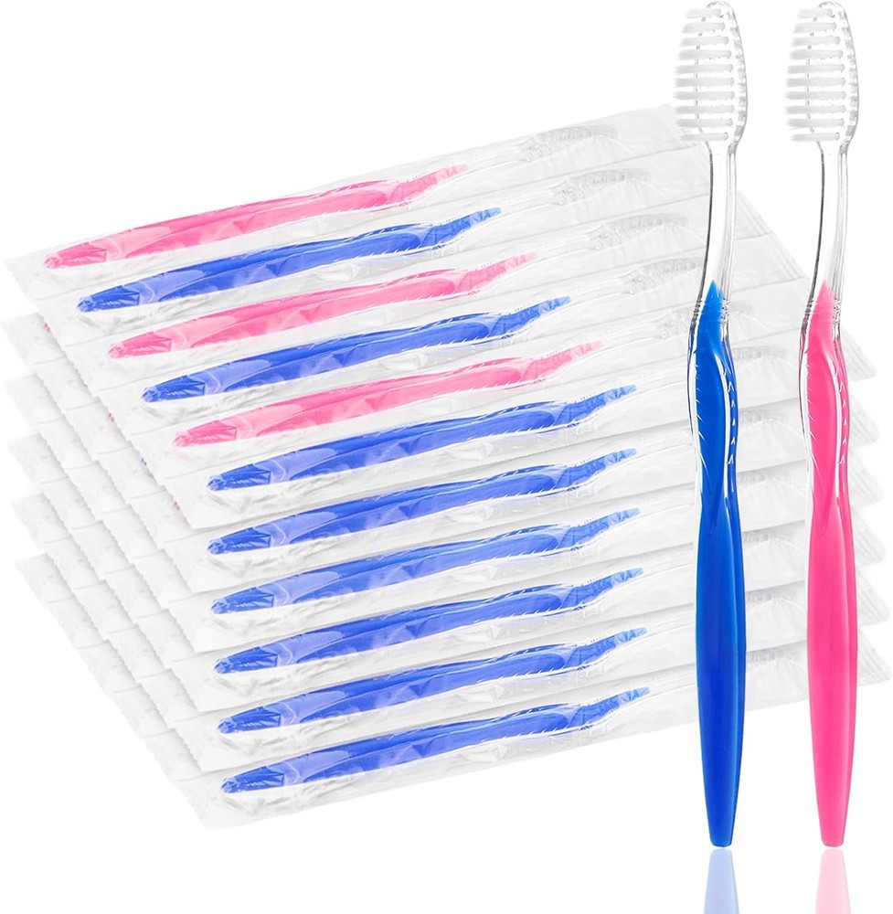 Prepasted Disposable Toothbrushes Bulk Indivily Wrapped Pre Pasted