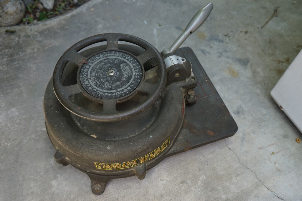 Bradley Diagraph 1/2" Rotary Stencil Cutter