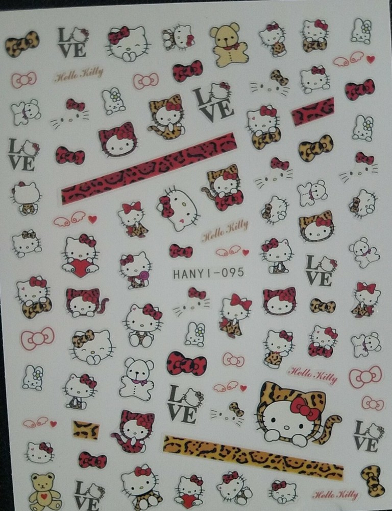 Hello Kitty Nail Art Stickers