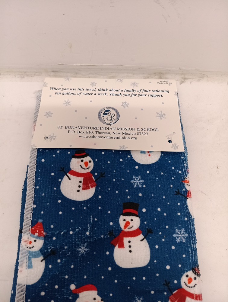 Snowman Microfiber Dishcloth