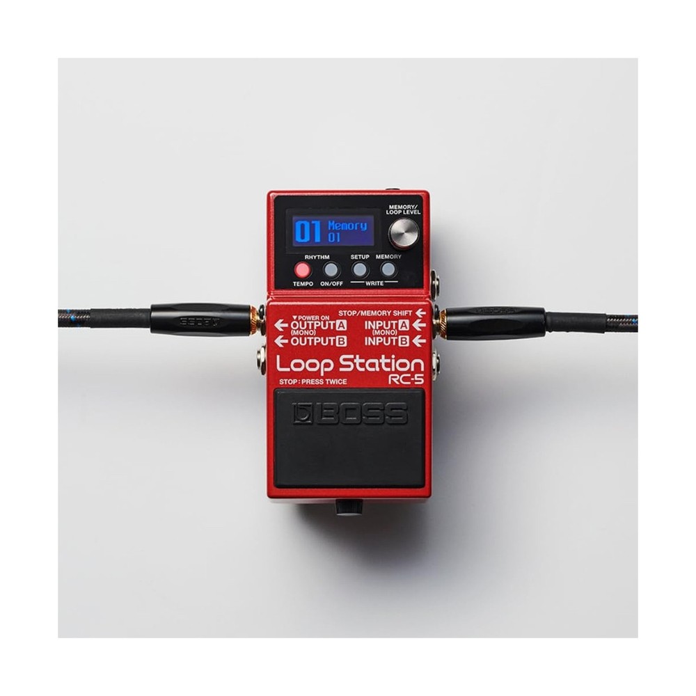 Boss RC-5 Loop Station Compact Phrase Recorder Pedal Bundle with 2x Strukture...