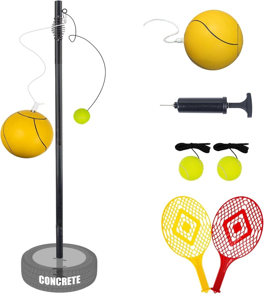 Tetherball Equipment Pole Rackets Tennis Ball No Base
