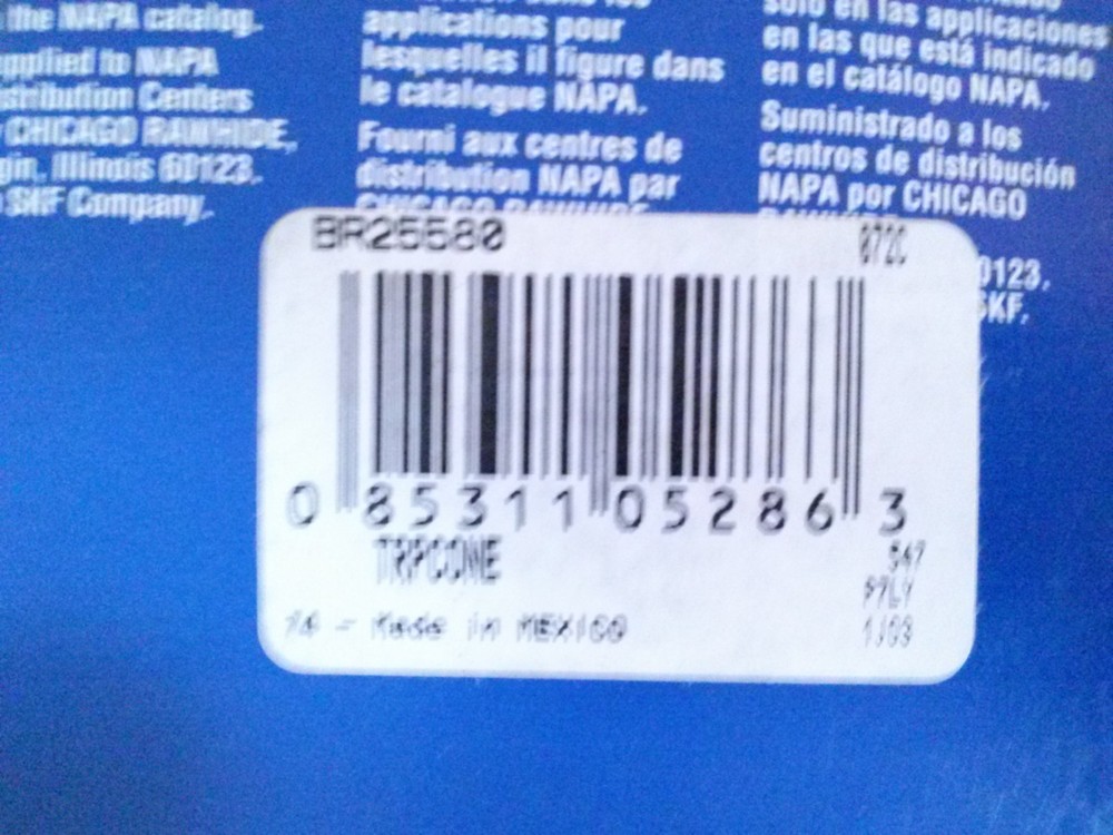 SKF BR25580 bearing cone