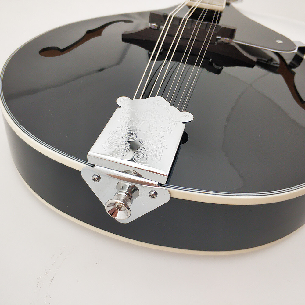 Mandolin Tailpiece with Cover 8 String Guitar Mandolin Parts Replacement Durable