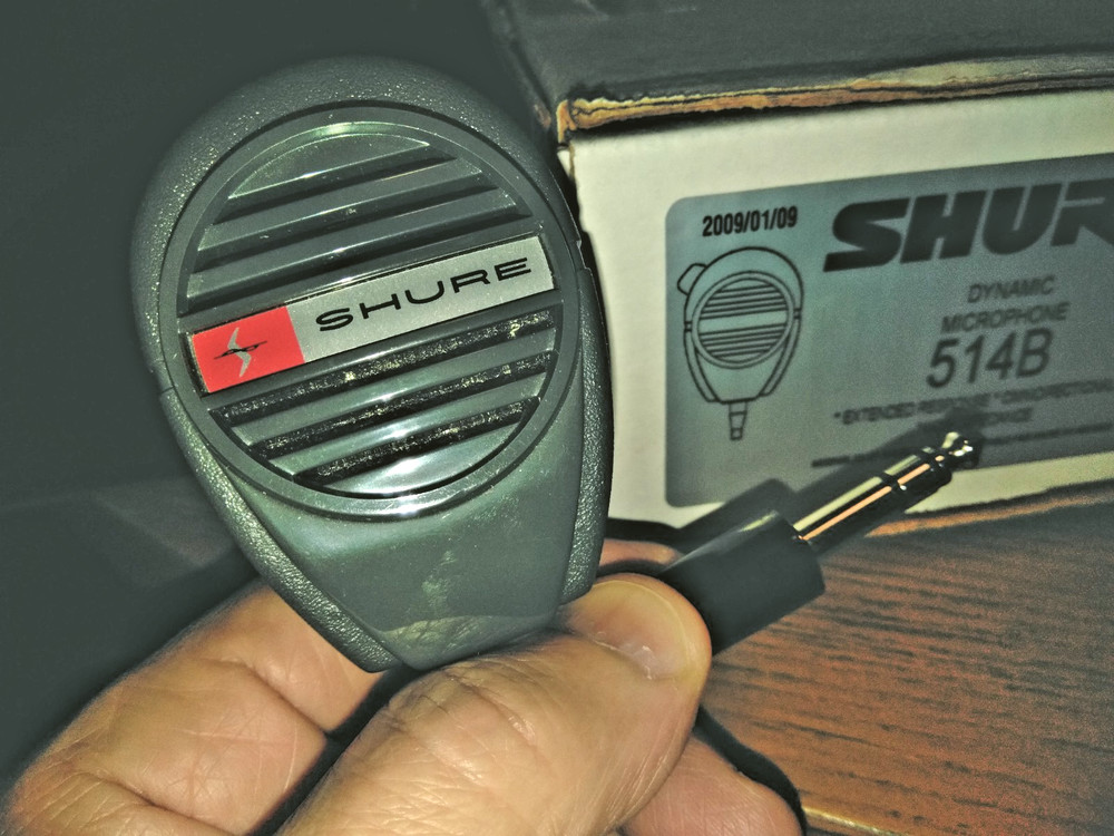 SHURE CM-14S GREY HAND MIC. MINT