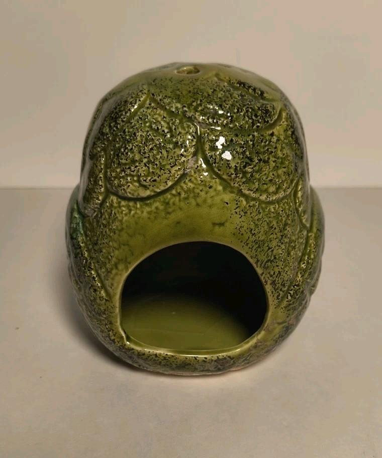 Vintage Green Owl Incense Burner