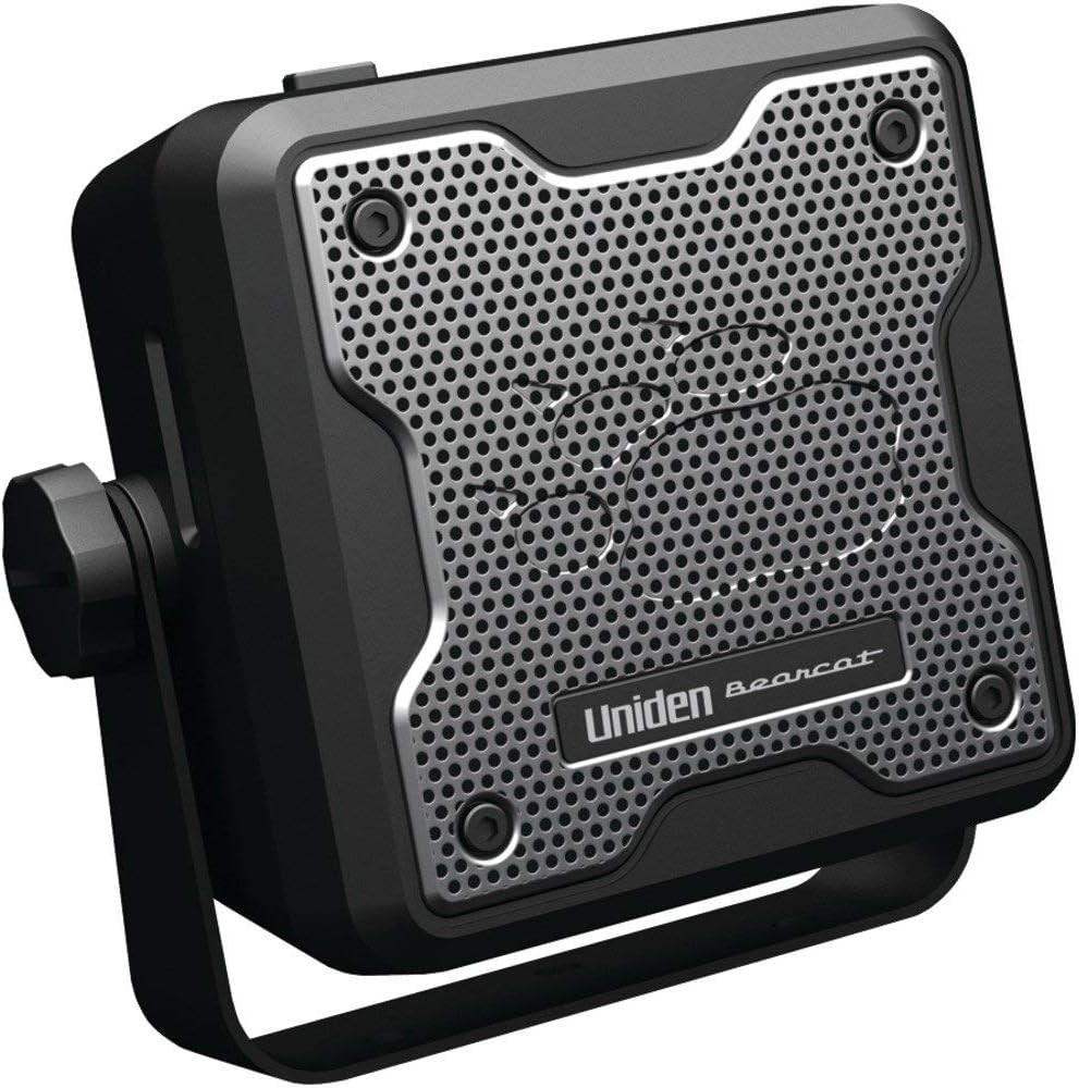 Bearcat External Communications Speaker. Durable Rugged Design, 15-Watt Black