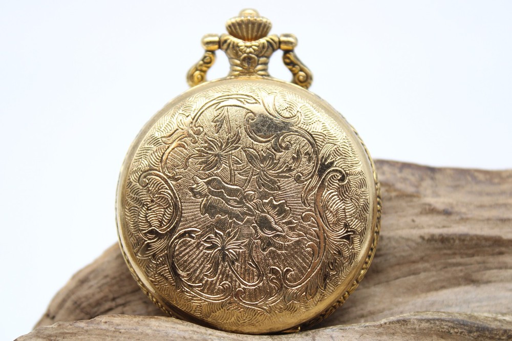 JR QUARTZ POCKET WATCH 46.6mm RUNS (DB2)