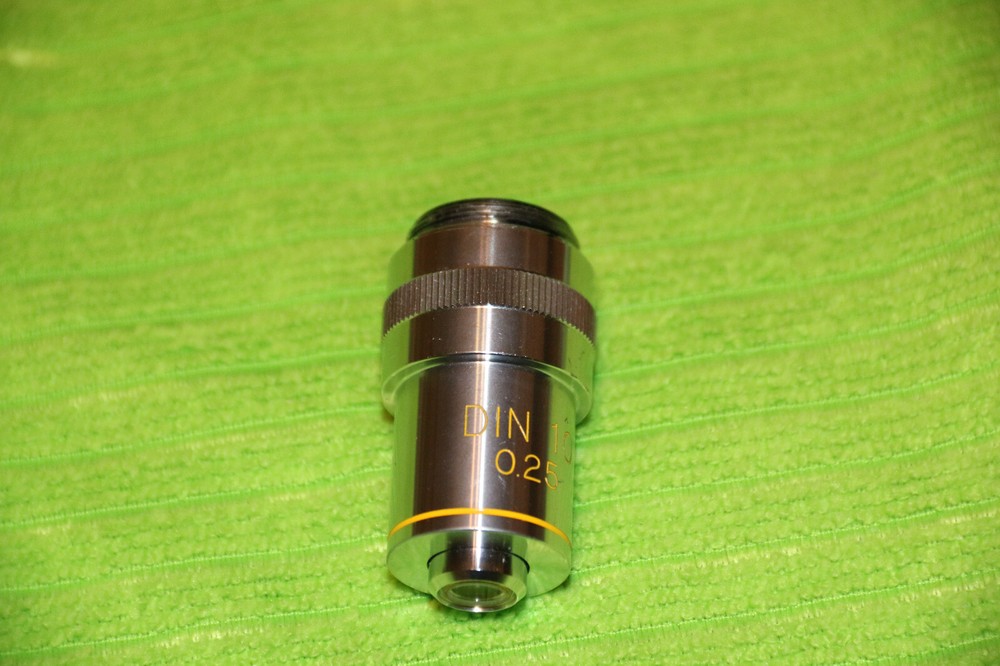 EDMUND DIN 10x/ 0.25 MICROSCOPE OBJECTIVE