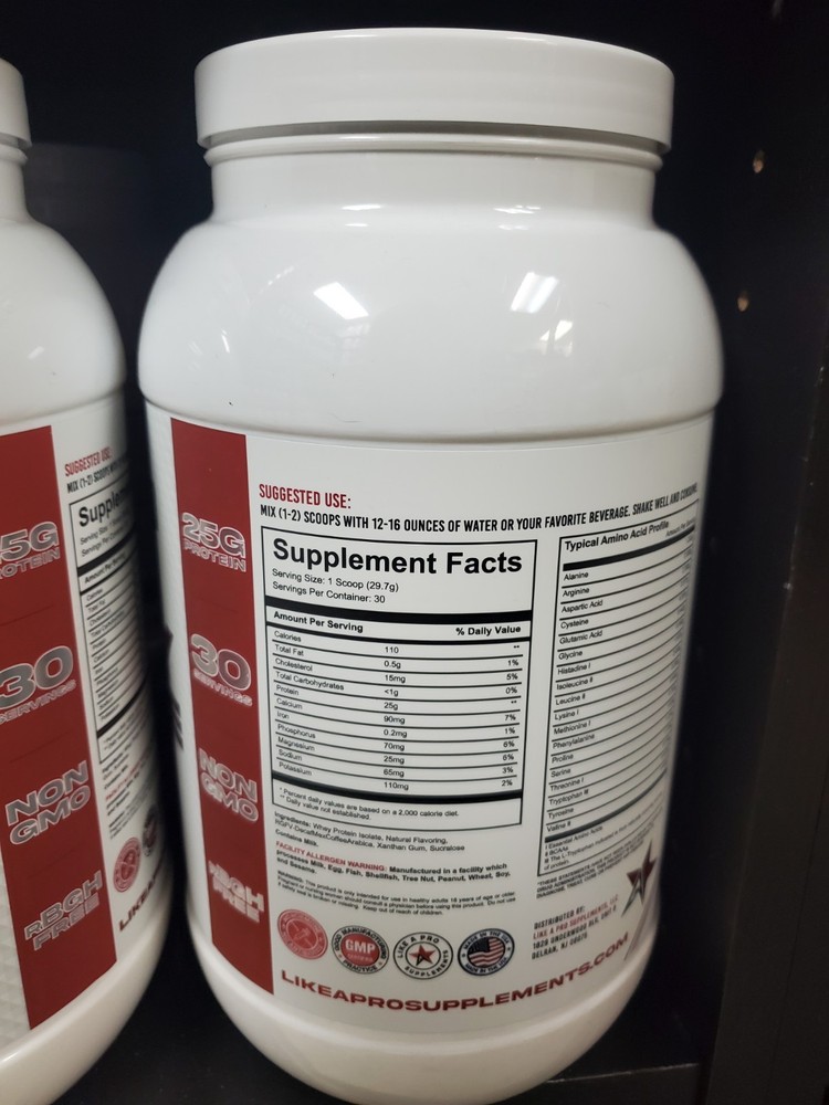 Like A Pro Premium Whey Protein Isolate Coffee Cake