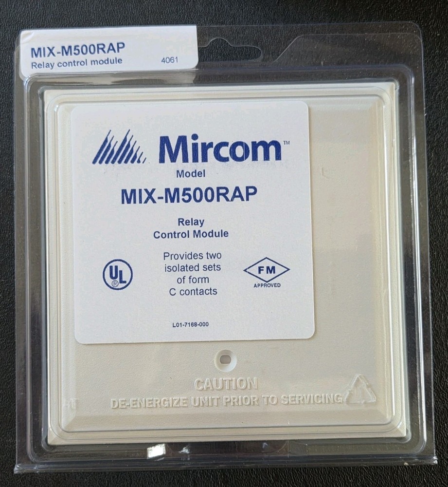 MIRCOM MIX-M500RAP RELAY CONTROL MODULE - BRAND NEW - 37 AVAILABLE - "WHITE"