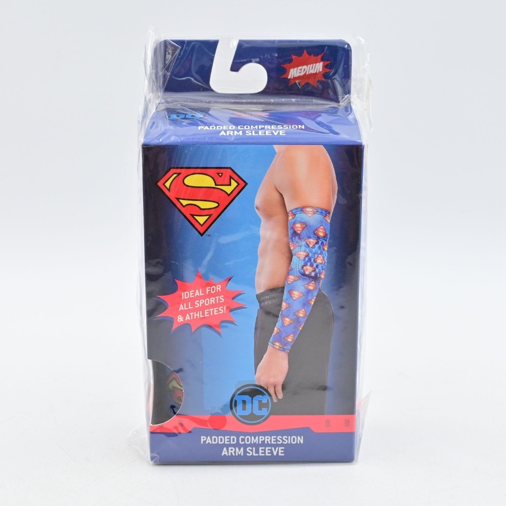 DC Superman Padded Compression Arm Sleeve Medium