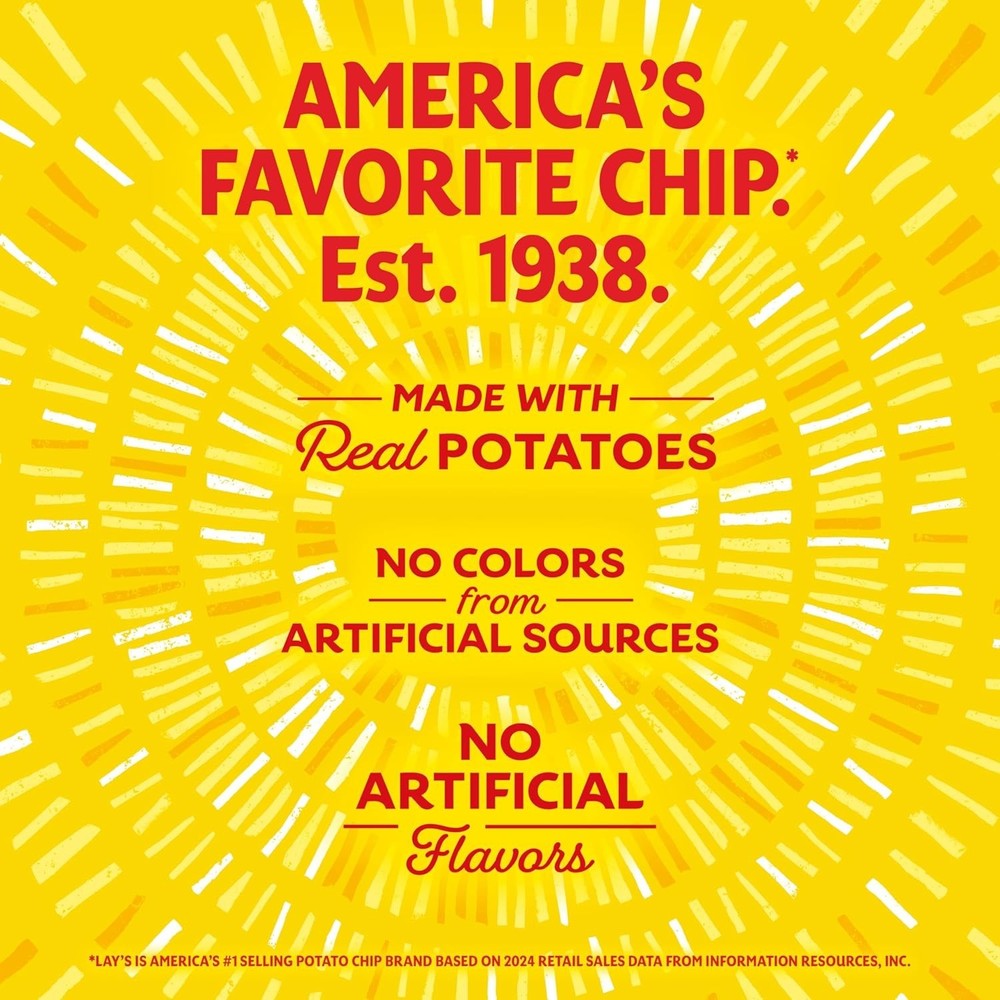 Lay's Potato Chips, Classic & Barbecue, 40 Pack