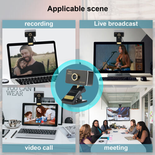 720P HD Webcam with Microphone USB Streaming Web Camera for PC/Computer/Desktop