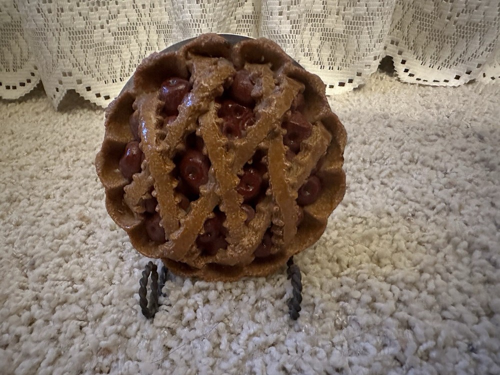 Primitive Colonial Faux 4 Inch Lattice Pie