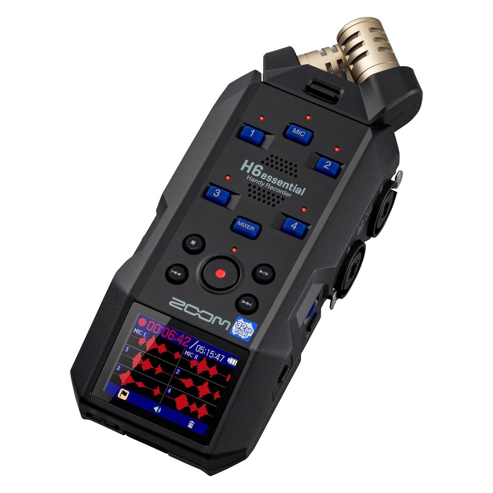 Zoom H6essential Digital Recorder Bundle with Two XLR Cables H-6 Essential