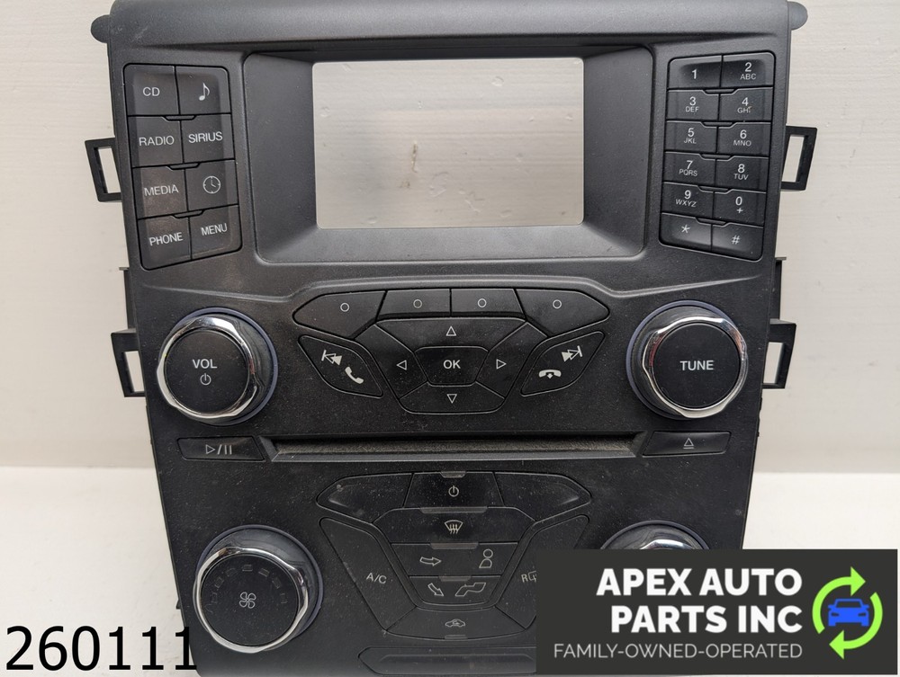 FORD FUSION 2013 A/V Equipment control panel