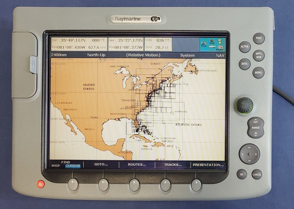 Raymarine E120 Classic GPS Chartplotter MFD