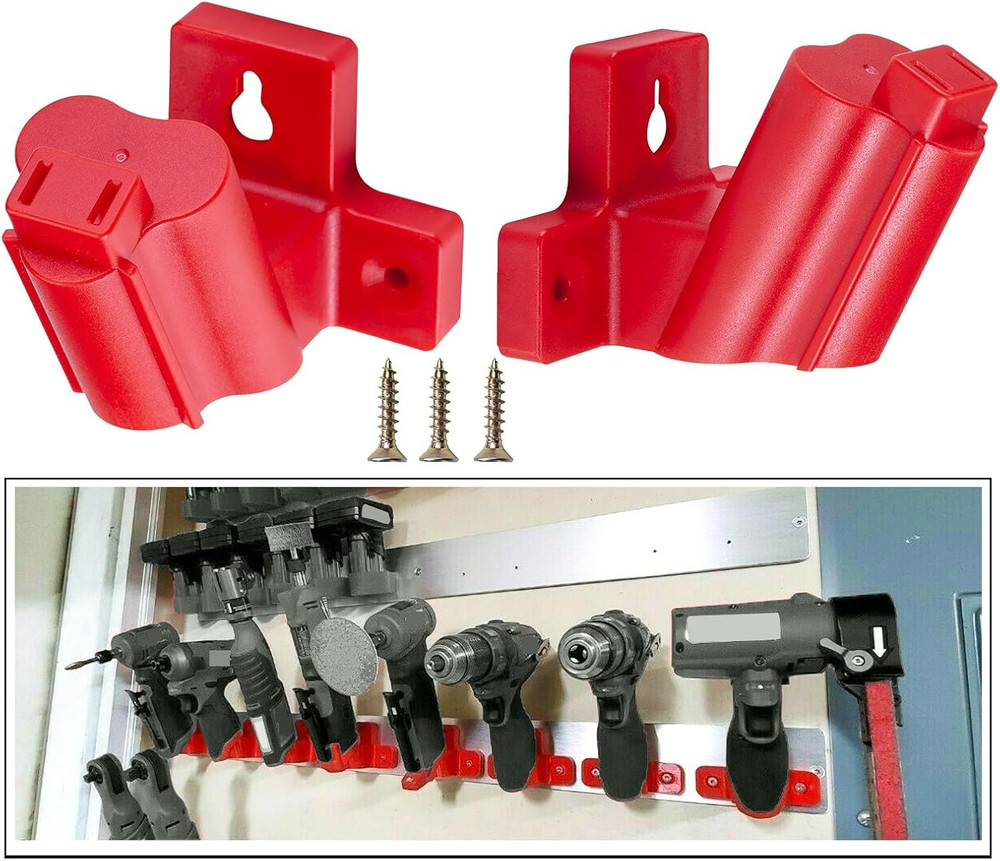 6-Pack Tool Holder Mount for Milwaukee 12V Drill - Power Tool Storage Solution