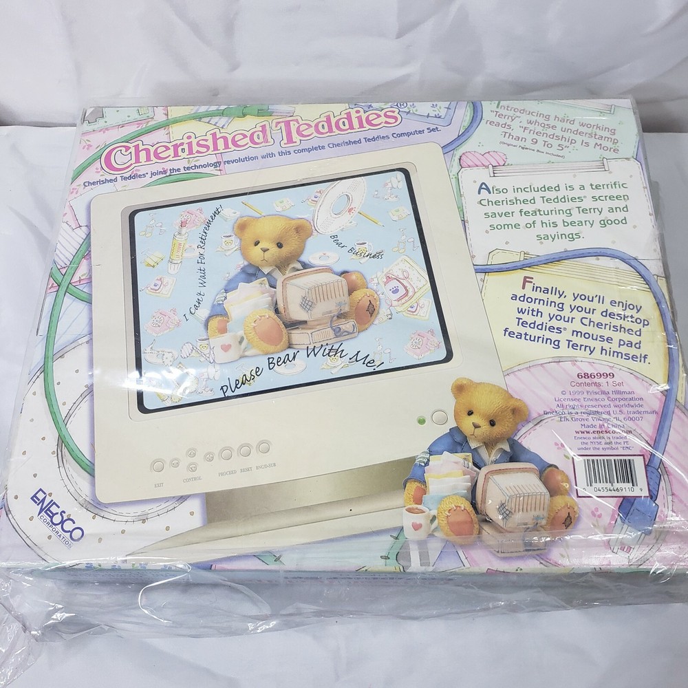 Vintage 1999 CHERISHED TEDDIES COMPUTER SET BY ENESCO.