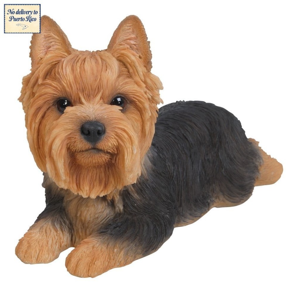 Gift Ltd Yorkshire Terrier Dog Lying Down Statue