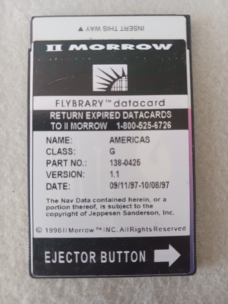 Flybrary Data Card for II Morrow Gps